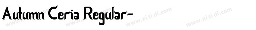 Autumn Ceria Regular字体转换